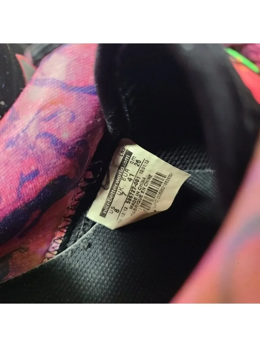 RARE Nike air forces area 72  limited edition- size 8 men's/ 9.5 womens